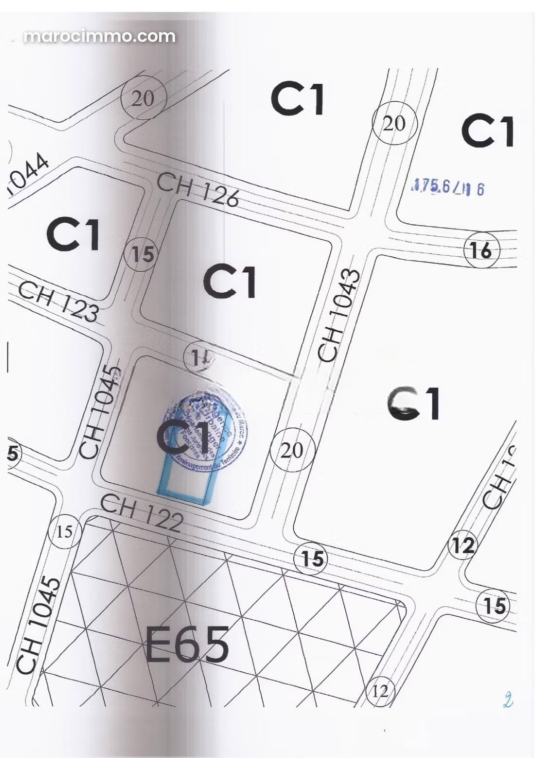 911 m² Land Plot in Castilla, Tangier | R7 Zoning, City Centre — Tangier