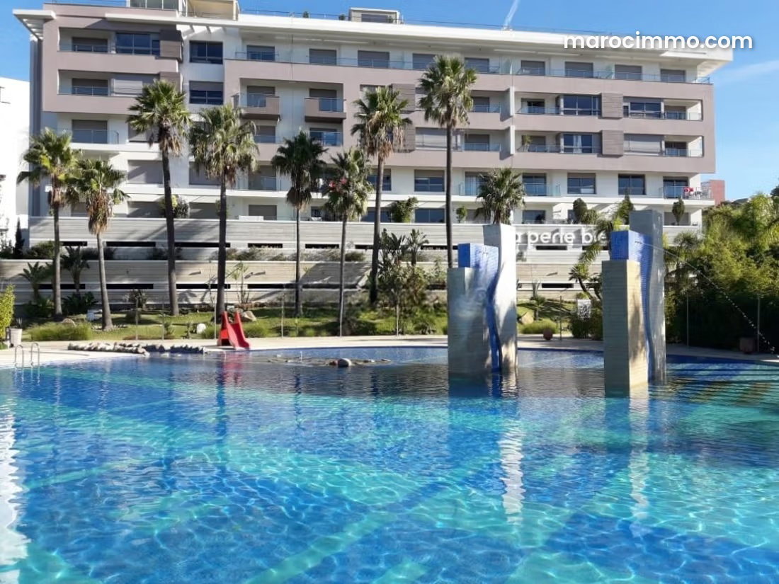 120 sqm Furnished Apartment with Swimming Pool, Malabata, Tangier — Tangier