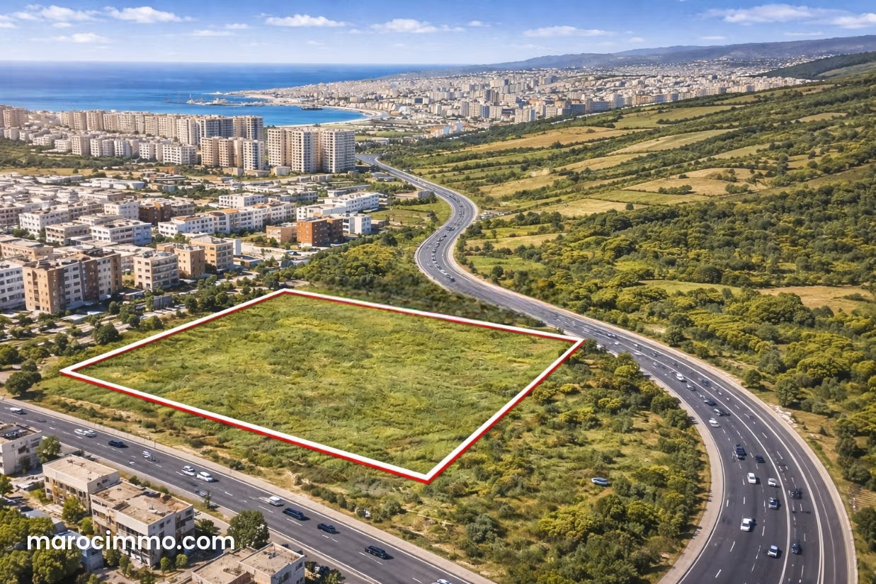 أرض استثمارية نادرة قرب مرجان بطنجة — طنجة