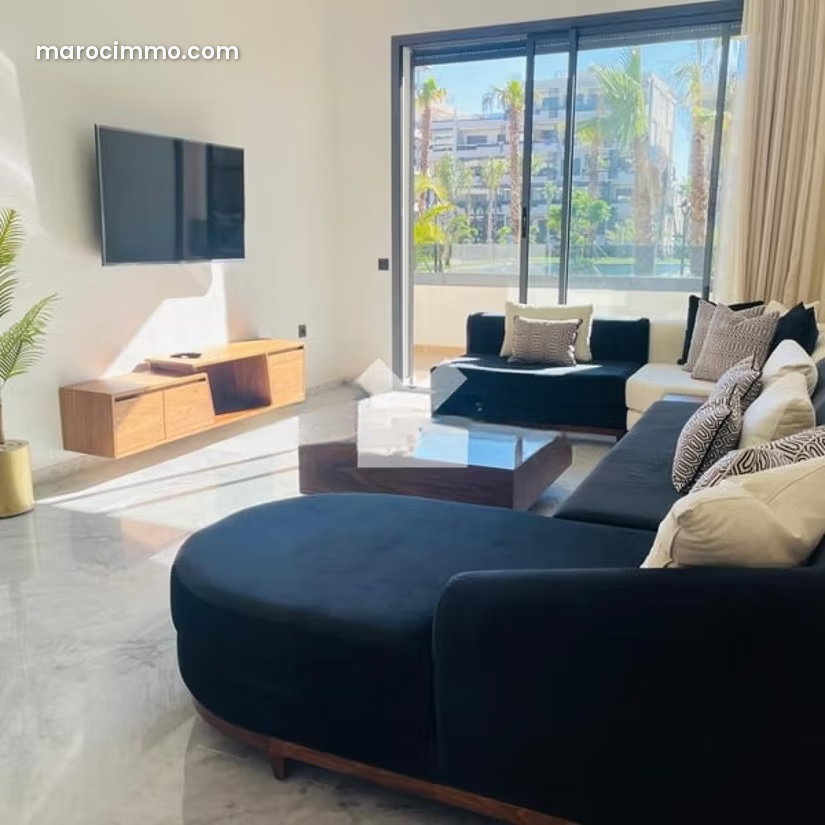 New Furnished Apartment with Garden in Californie, Casablanca — Casablanca
