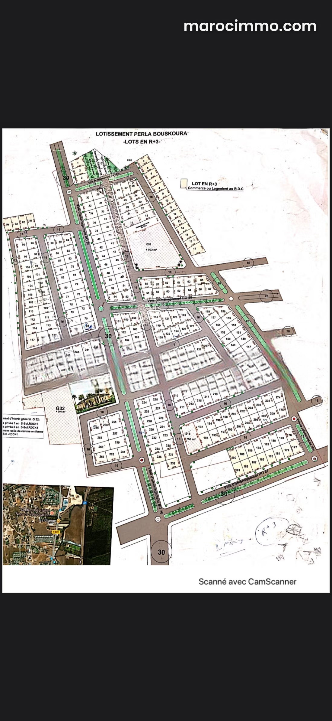 250 m² plot in central Bouskoura – seize this opportunity — Bouskoura