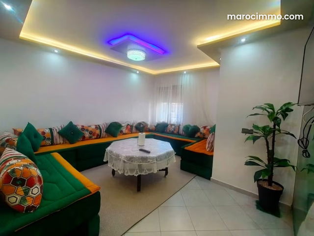 Appartement F3 à louer meublé à Miftah Sahil Anza — أكادير