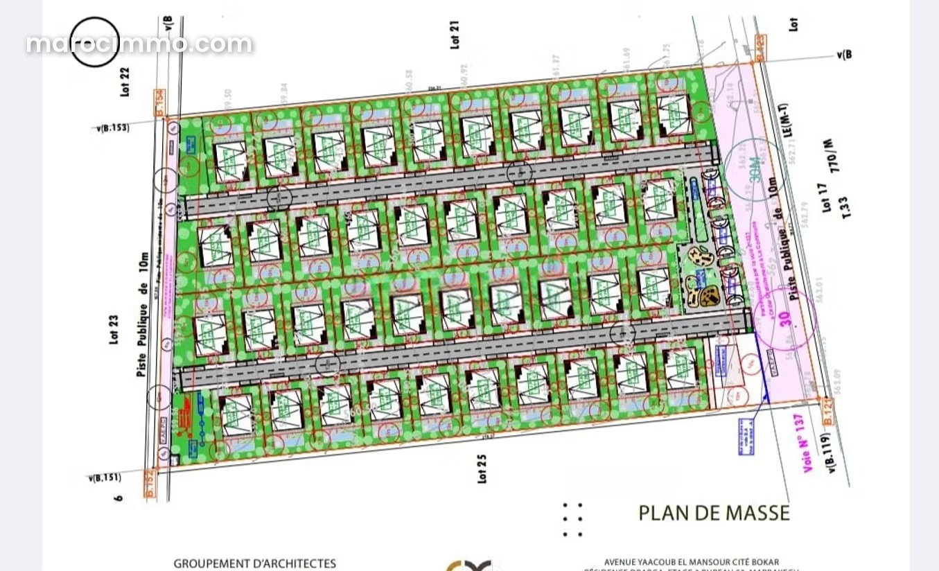 830 m² Plot with Padel Court, Ourika Road, Marrakech — Marrakesh