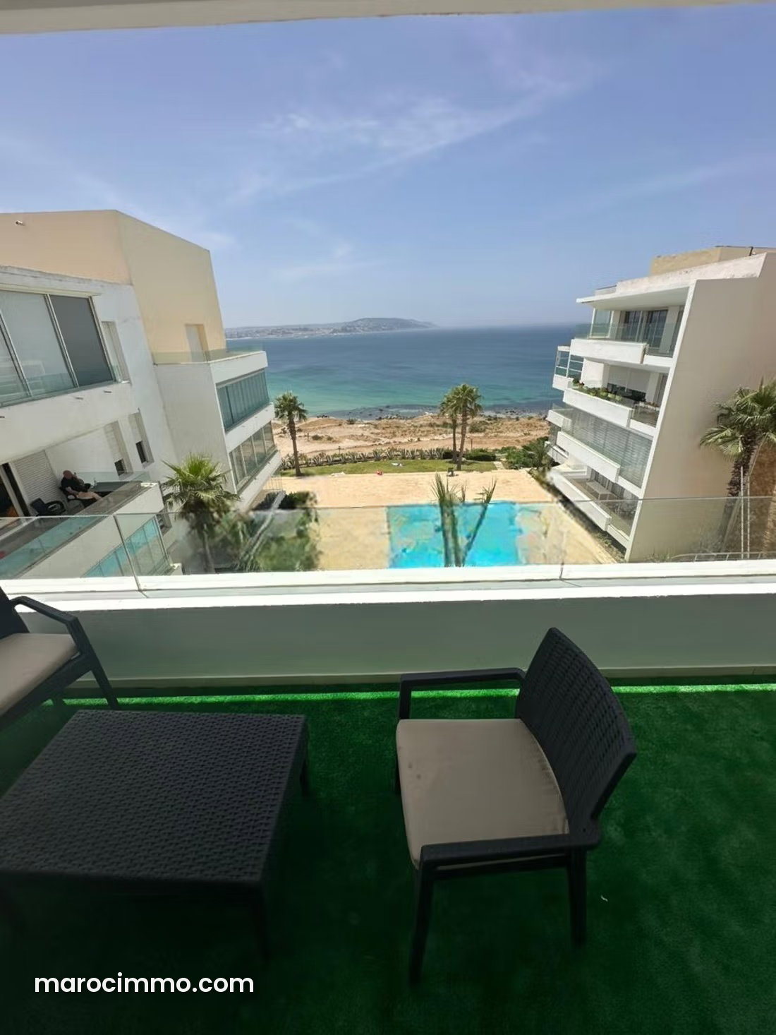 شقة فاخرة بإطلالة مباشرة على البحر في حي المنار بطنجة — طنجة