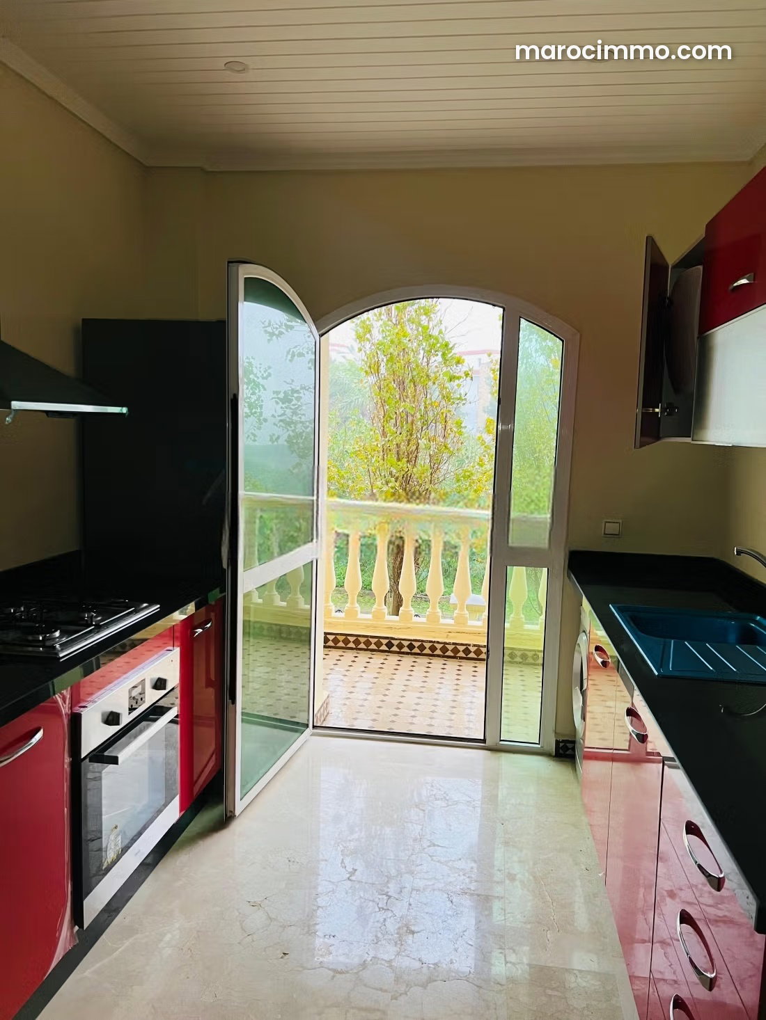 Mountain-view apartment with garden and pool in Achakar, Tangier — Tangier
