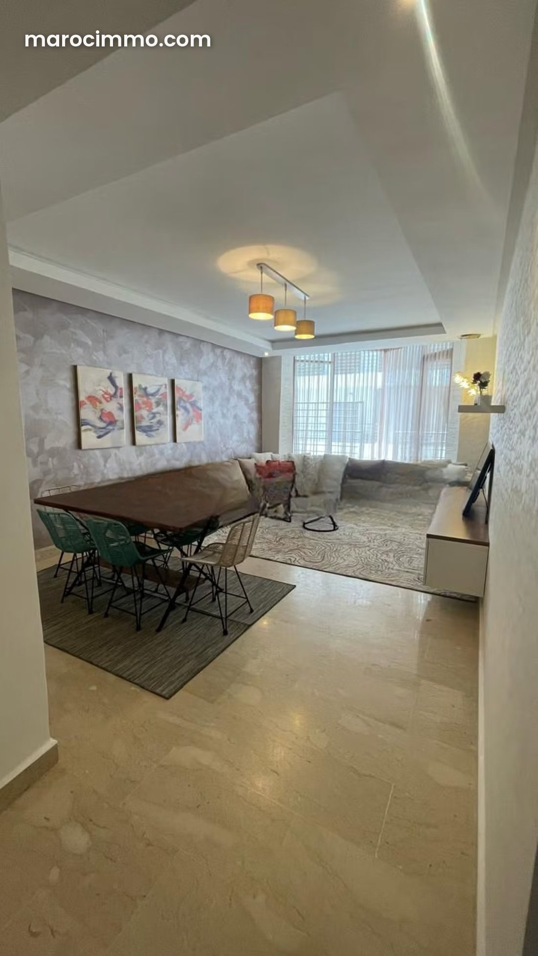 Furnished 3-Bedroom Apartment, Les Princesses, Casablanca — Casablanca
