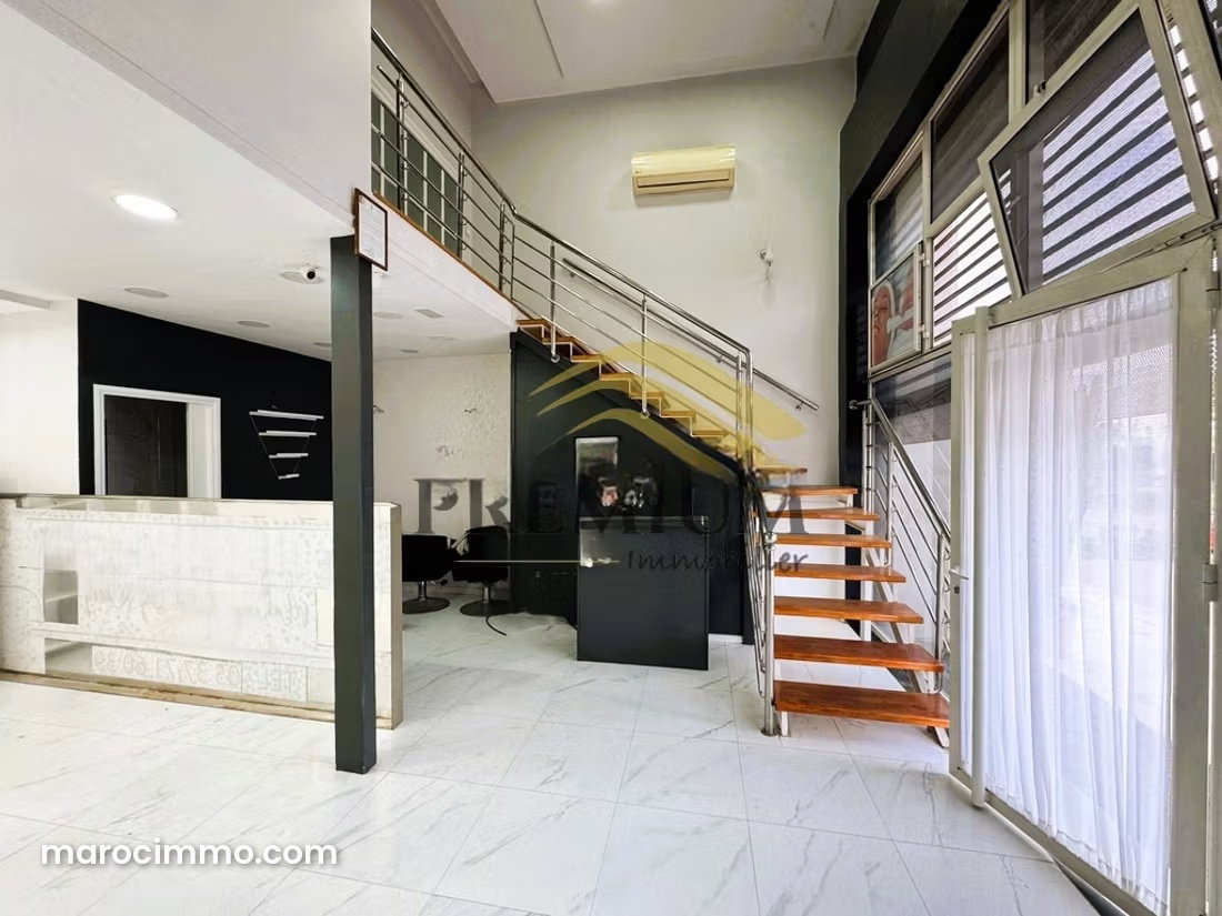 64 m² Commercial Premises with Mezzanine, Riyad, Rabat — Rabat