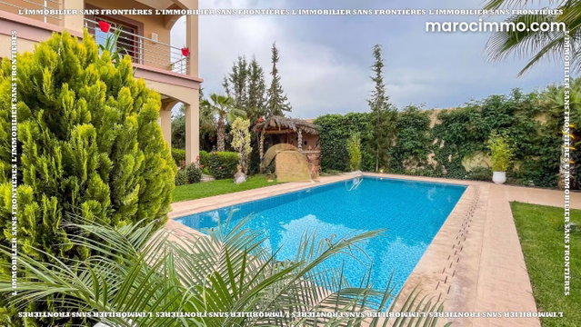 Villa meublée à Route d’Amizmiz km 17, Piscine privée Hammam beldi, Marrakech: à vendre — 3