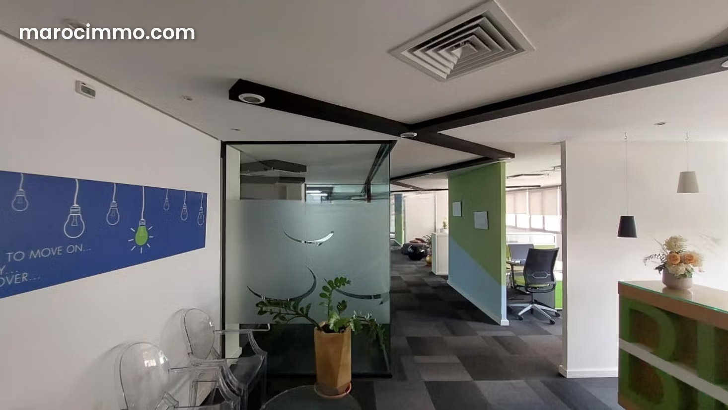 277 m² Office for Lease, Anfa, Casablanca, Fully Fitted 6th Floor — Casablanca