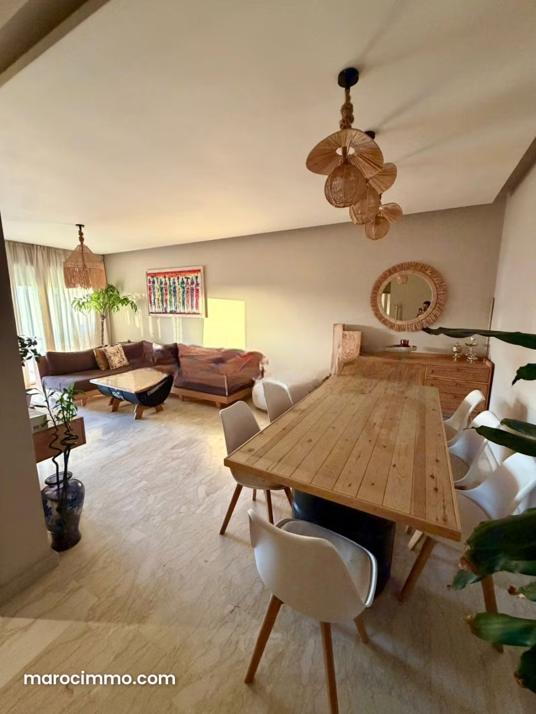 Appartement 3 pièces meublé avec vue mer, Dar Bouazza — Dar Bouazza