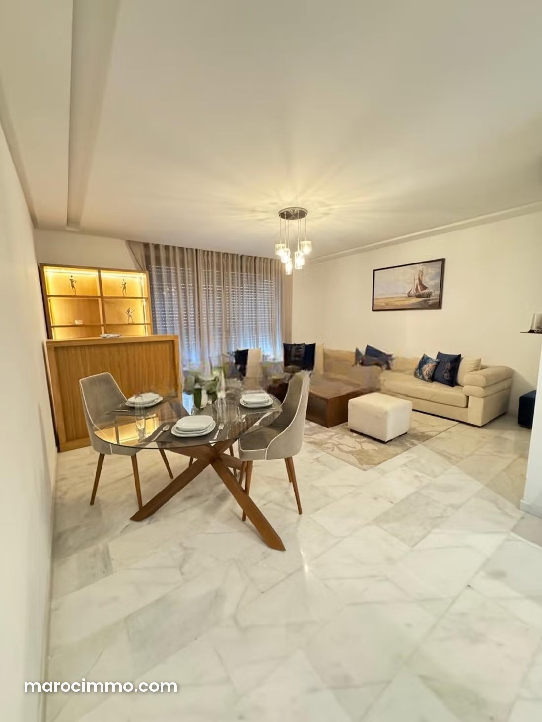 Furnished 2-bedroom apartment, Casablanca Finance City — Casablanca