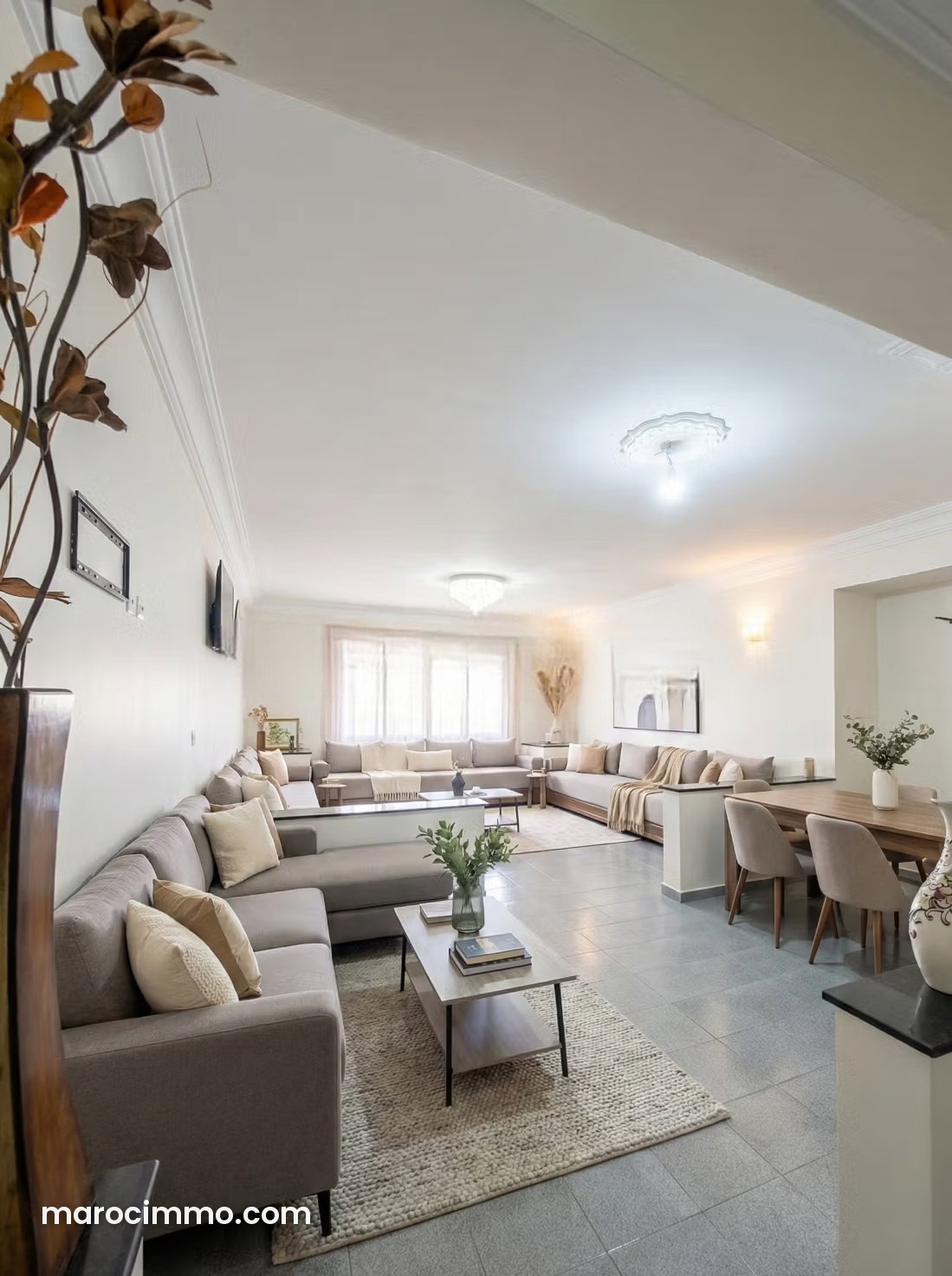 104 m² Apartment, Top Floor with Terraces, Maârif Extension — Casablanca