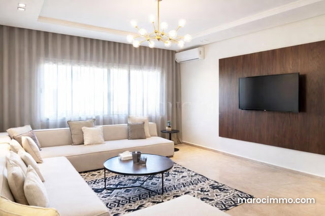 Location appartement 3chambres avec terrasse meublé moderne à Ain Diab — 2