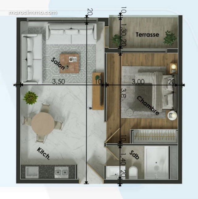 Studio Centre Ville — 2