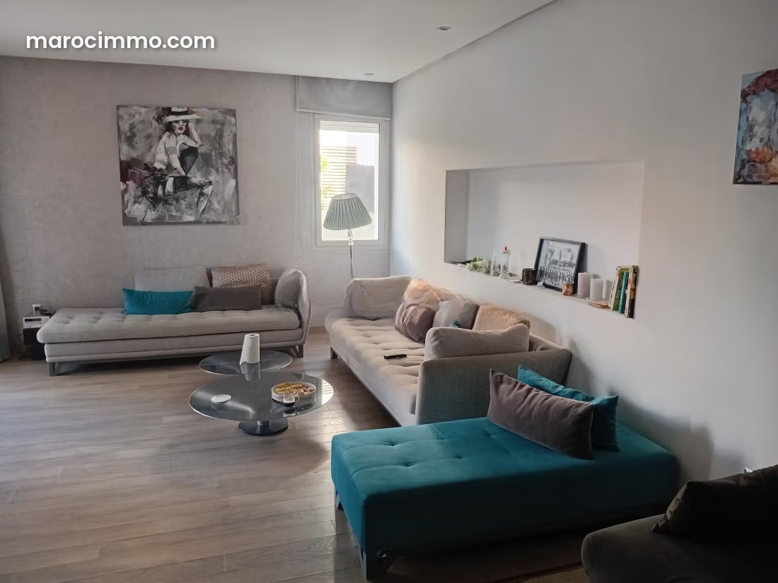 Appartement meublé 215 m² avec piscine à Ville Verte Bouskoura — Bouskoura