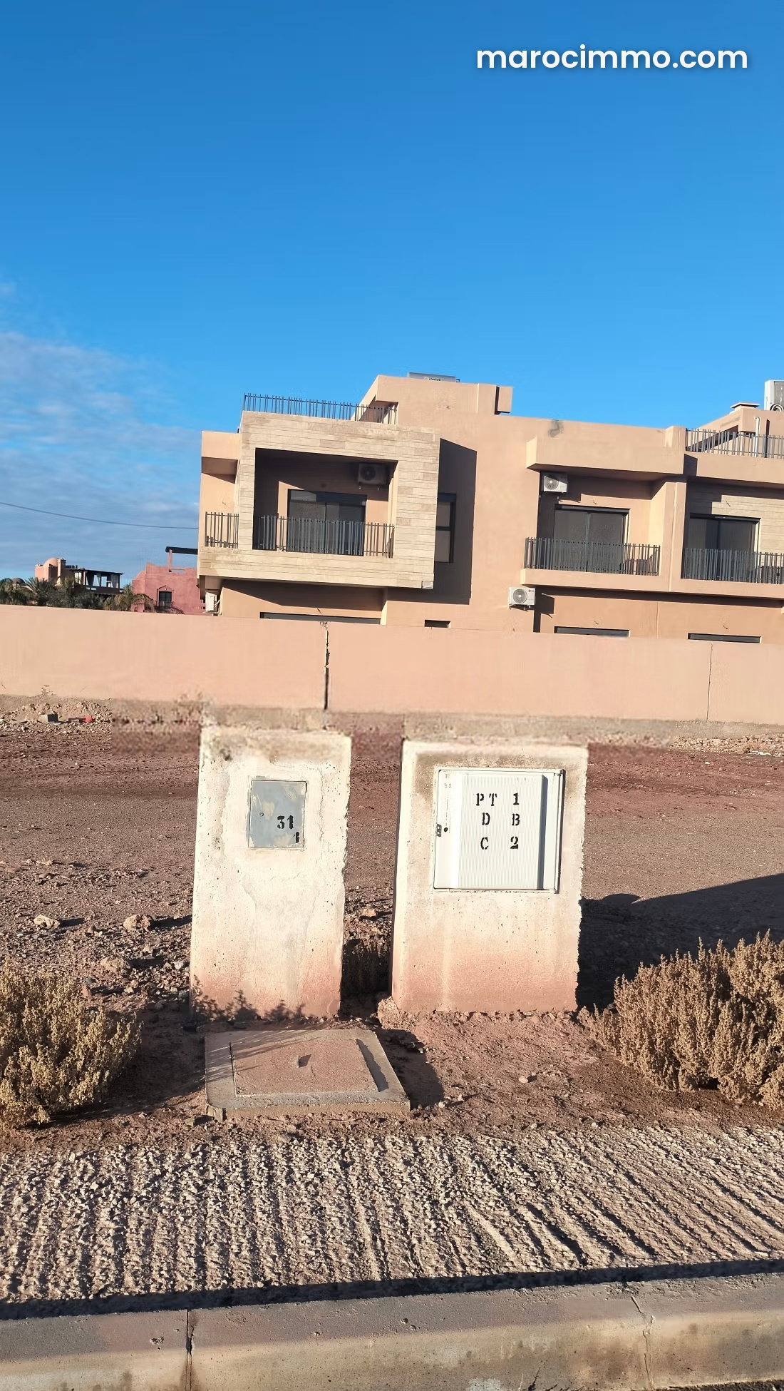 Terrain 400 m² à la Palmeraie de Marrakech — Marrakech