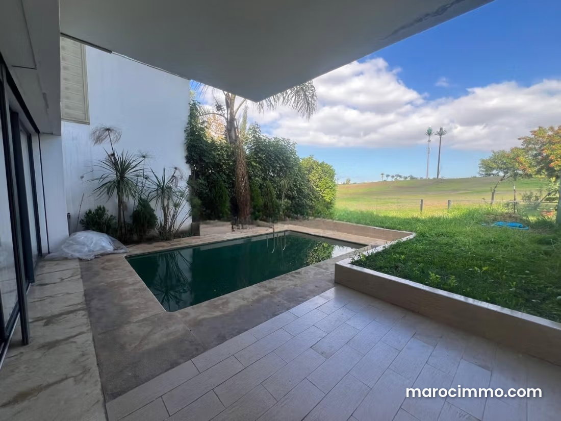 Newly Built Furnished Villa with Pool and Golf Views, Ville Verte Bouskoura — Bouskoura