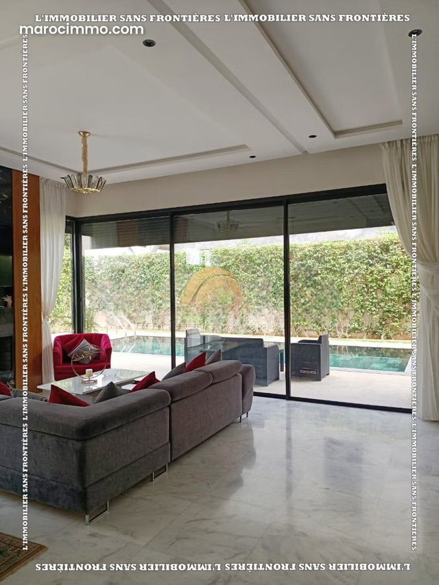 Villa meublée à à louer, Route d'Amizmiz, Jardin privé, Piscine privée Noria Marrakech — 2