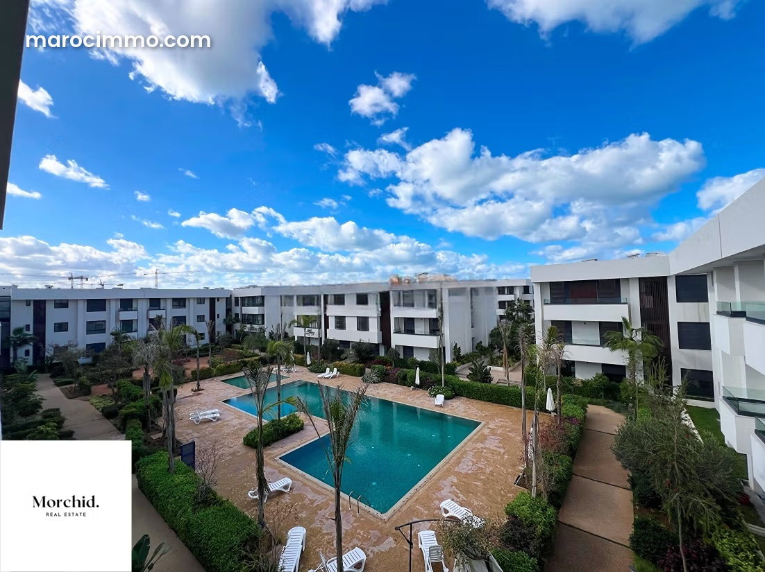 Pool-View Apartment for Rent in Aïn Diab, Casablanca — Casablanca