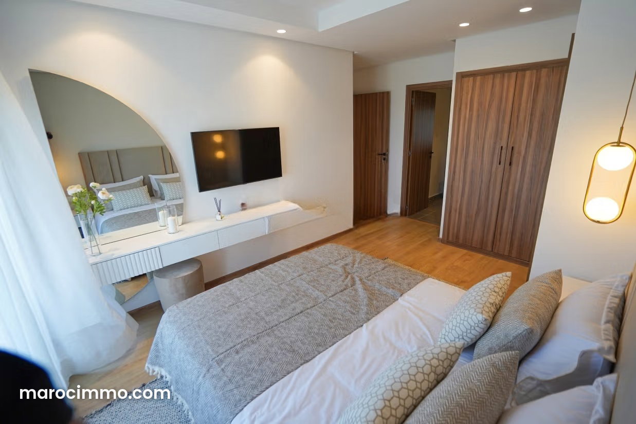 Appartement neuf 3 pièces avec jardin et piscine, Zenata — Zenata