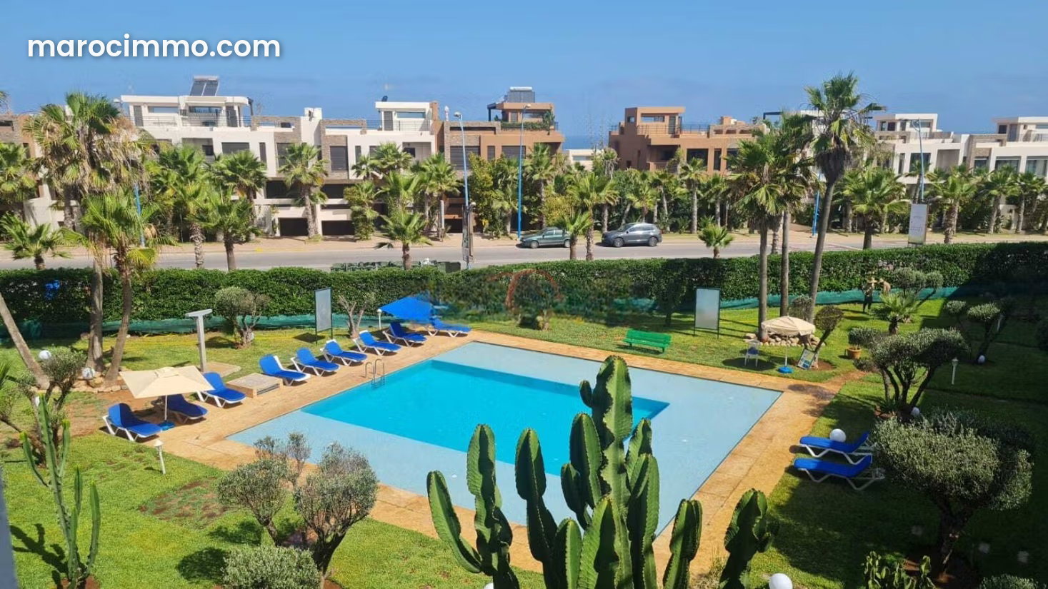 Appartement 110 m² vue mer avec piscine, Dar Bouazza — Dar Bouazza