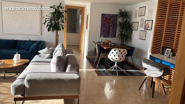Appartement à louer à Casablanca Finance City. Superficie 140 m². Meublé — 2