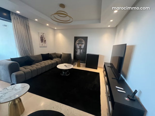 Location d'un appartement à Ain Diab. Surface totale 200 m². Bien meublé — 3