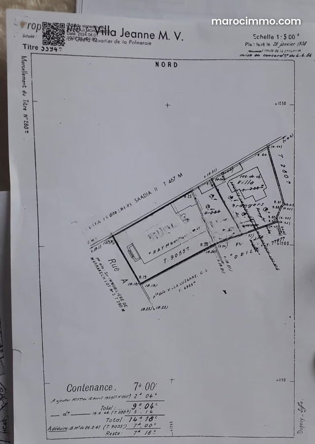 Terrain R plus 5 à vendre Guéliz Marrakech — Marrakech