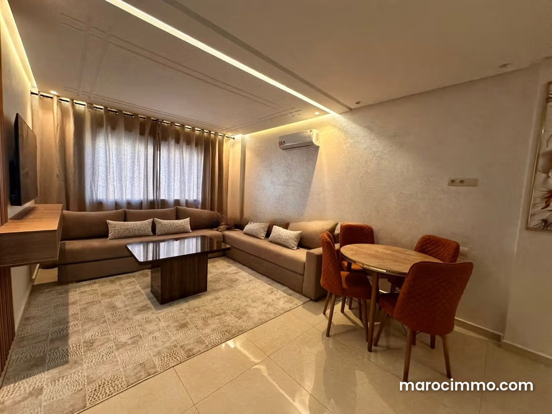 Furnished Apartment with Terrace and Swimming Pool in Hay Izdihar — Marrakesh