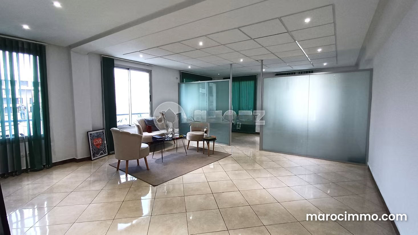 Brand-new 49 m² office, Maârif Extension, Casablanca, bright and quiet — Casablanca