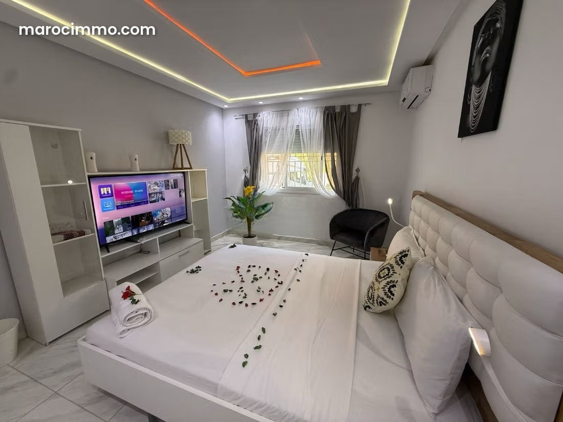 109 m² Furnished Apartment with Garden and Pool, Malabata, Tangier — Tangier