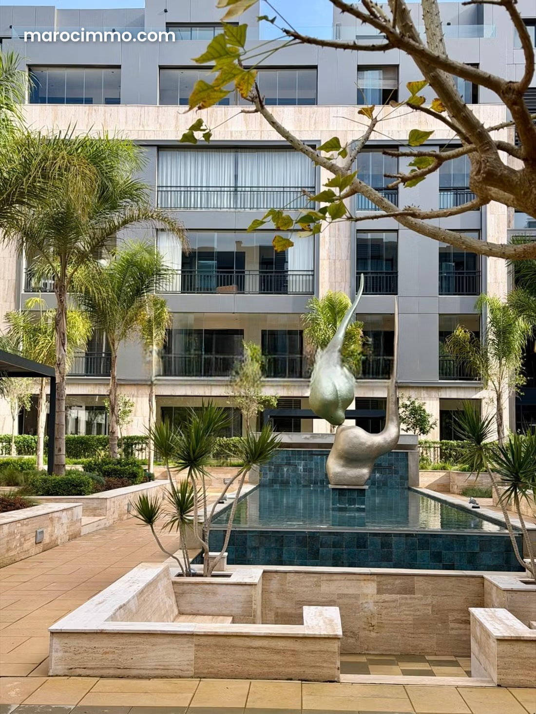 Appartement meublé 120 m², résidence Orangeraie, Souissi Rabat — Rabat