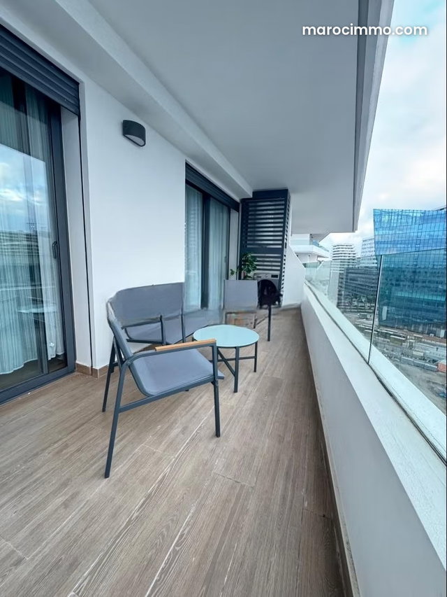 Très bel appartement en location à Casablanca Finance City. 1 Pièce. Bien meublé — 2