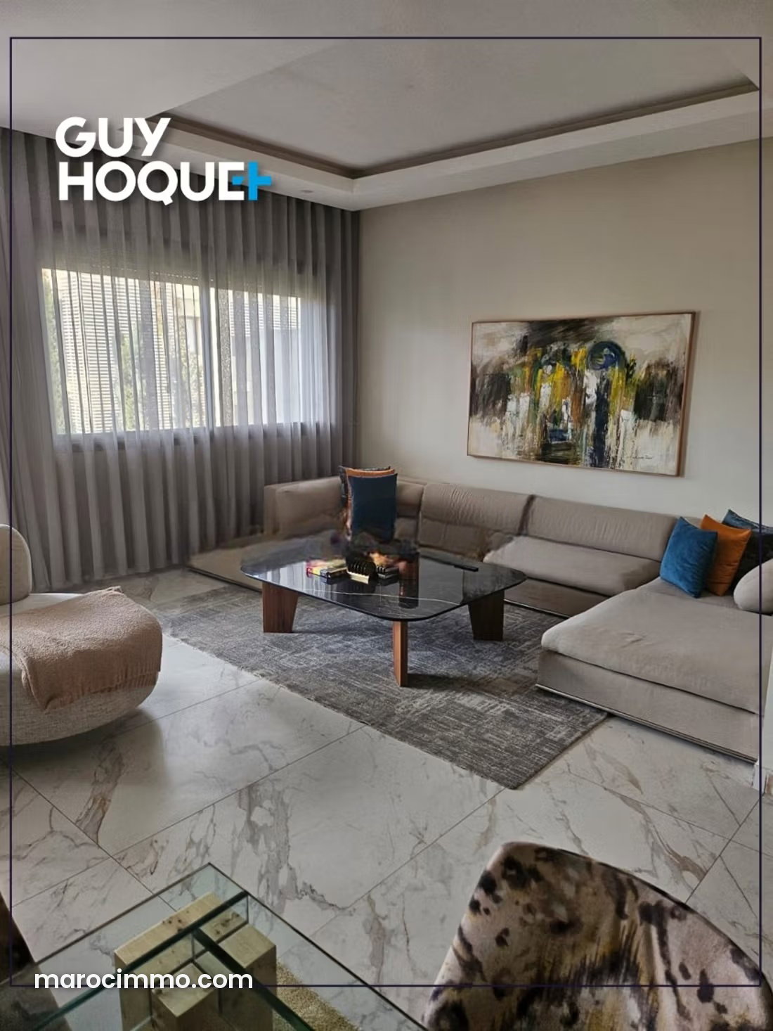Appartement 168 m² vue mer, Dar Bouazza, standing et confort — Dar Bouazza