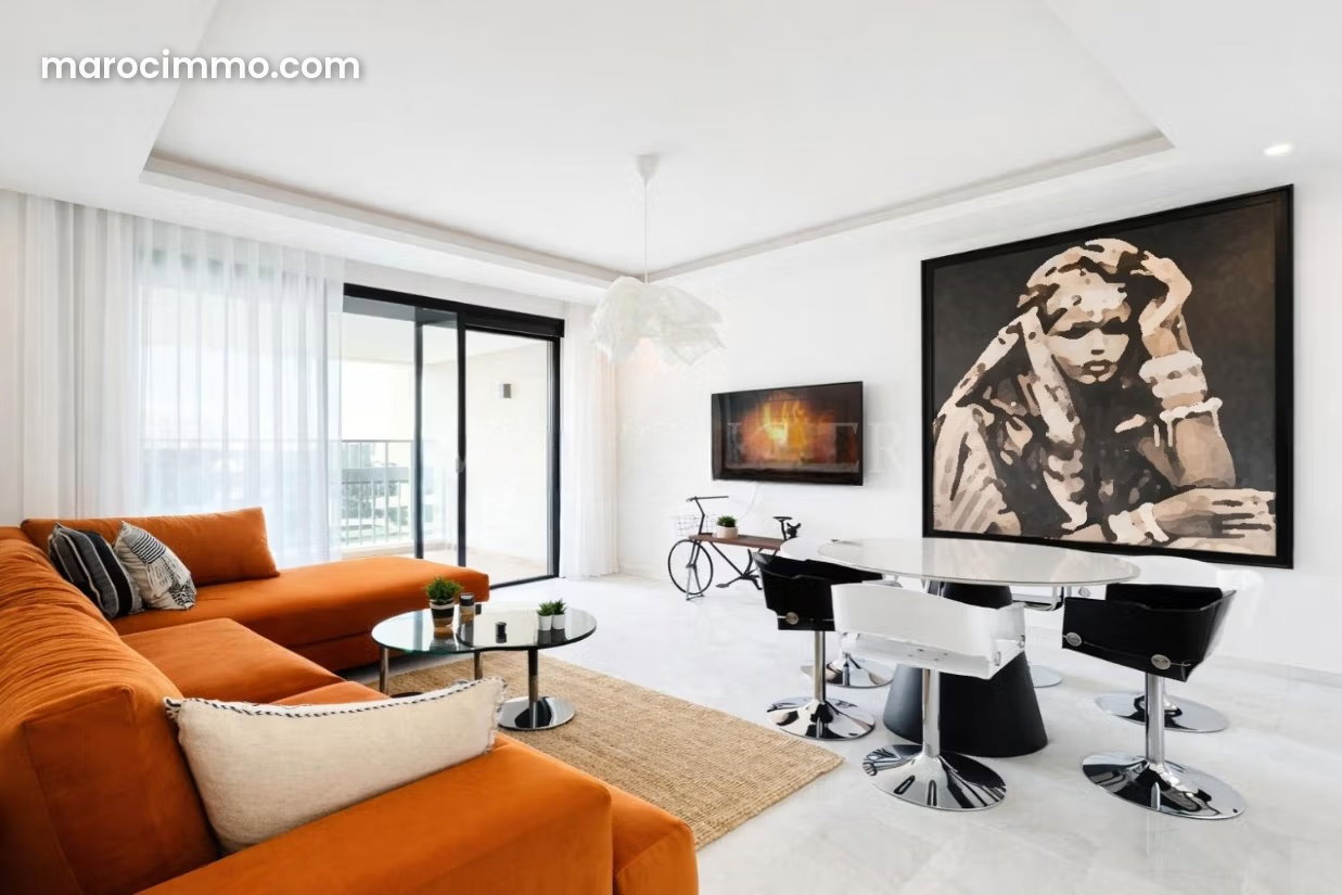 Furnished Apartment with Terrace in Bouskoura Ville Verte — Bouskoura