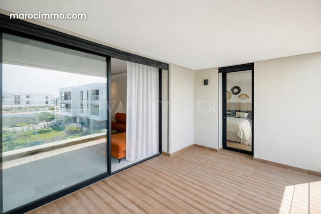 Modern furnished apartment for rent with terrace in Bouskoura Green City — 4