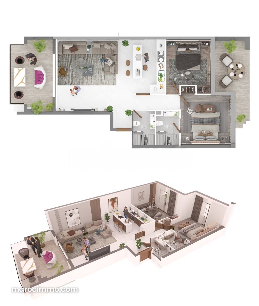 111 m² Apartment with Sea View, Malabata, Tangier — Tangier