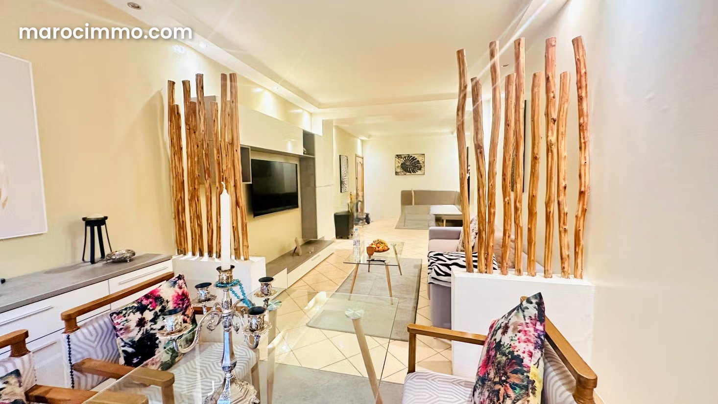 Appartement meublé 130 m², terrasse et garage, Guéliz Marrakech — Marrakech