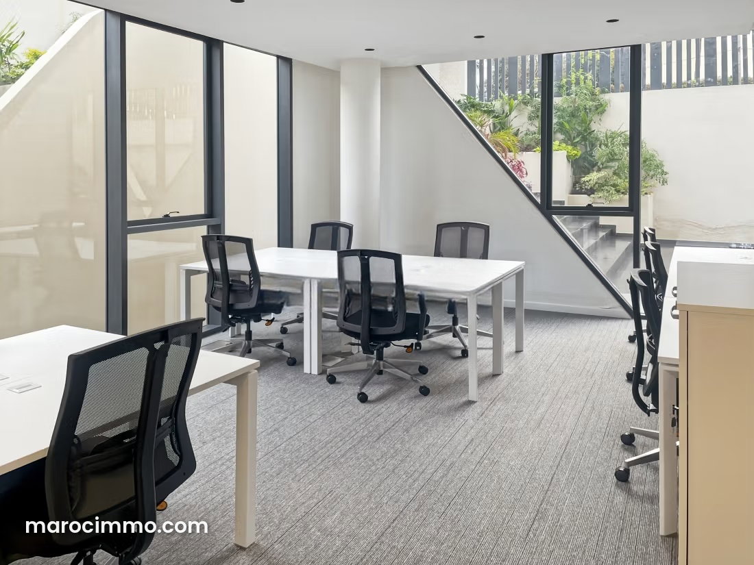 30 sqm Office for Rent, Anfa, Casablanca, Furnished and Secure — Casablanca