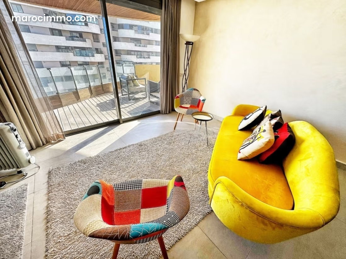 Appartement 183 m² vue mer, Marina Casablanca, meublé avec terrasse — Casablanca