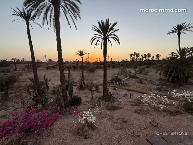 Magnifique terrain pour Villa Palmeraie — Marrakech