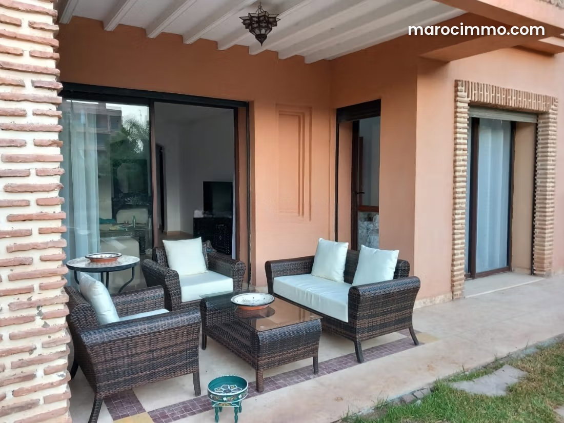 Furnished ground-floor garden apartment with terrace in Agdal, Marrakech — Marrakesh