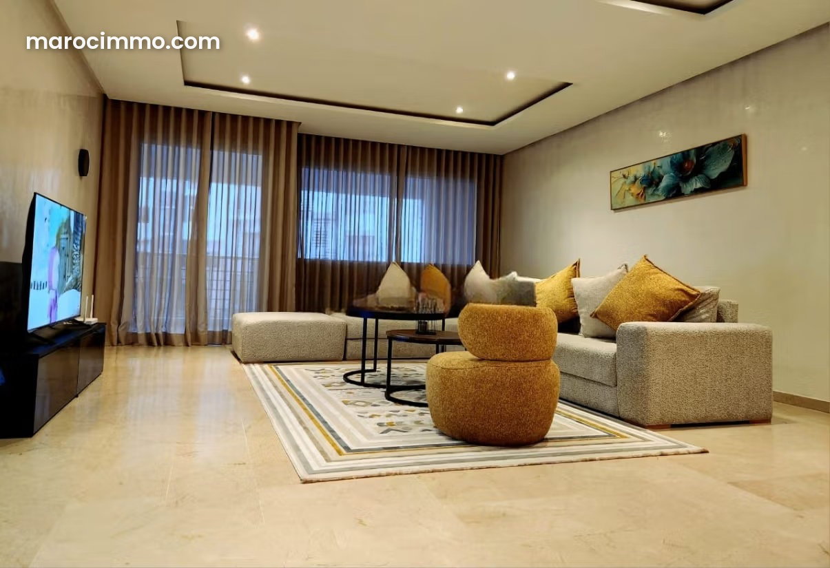 3-Bedroom Apartment for Rent in Riyad, Rabat with Swimming Pool — Rabat