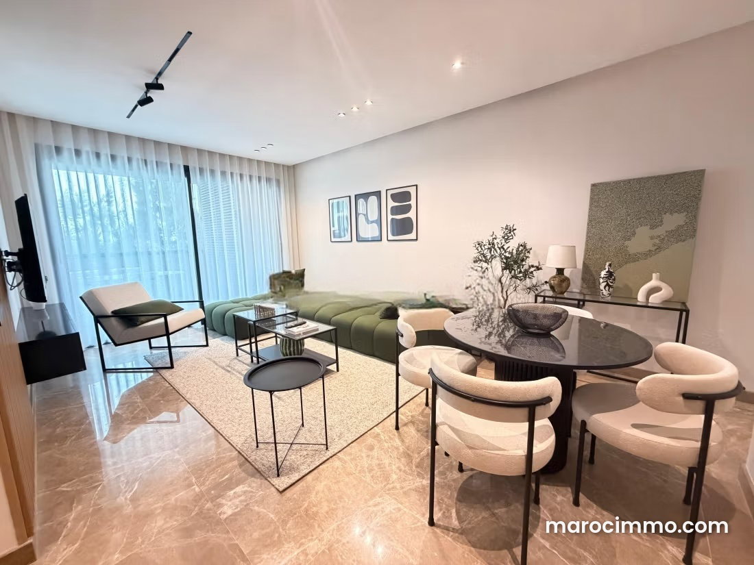 Furnished 120 m² Apartment, 2 Bedrooms, Souissi, Rabat — Rabat
