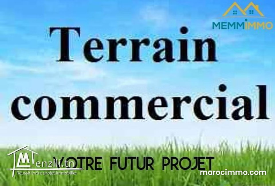 A vendre terrain 4200m2 commercial Hay Riad