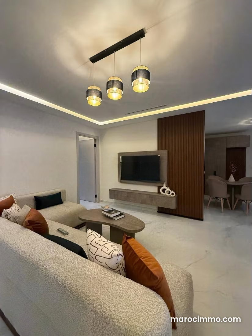 Furnished 80 m² Apartment with Terrace and Mountain Views, Tanja Balia — Tangier