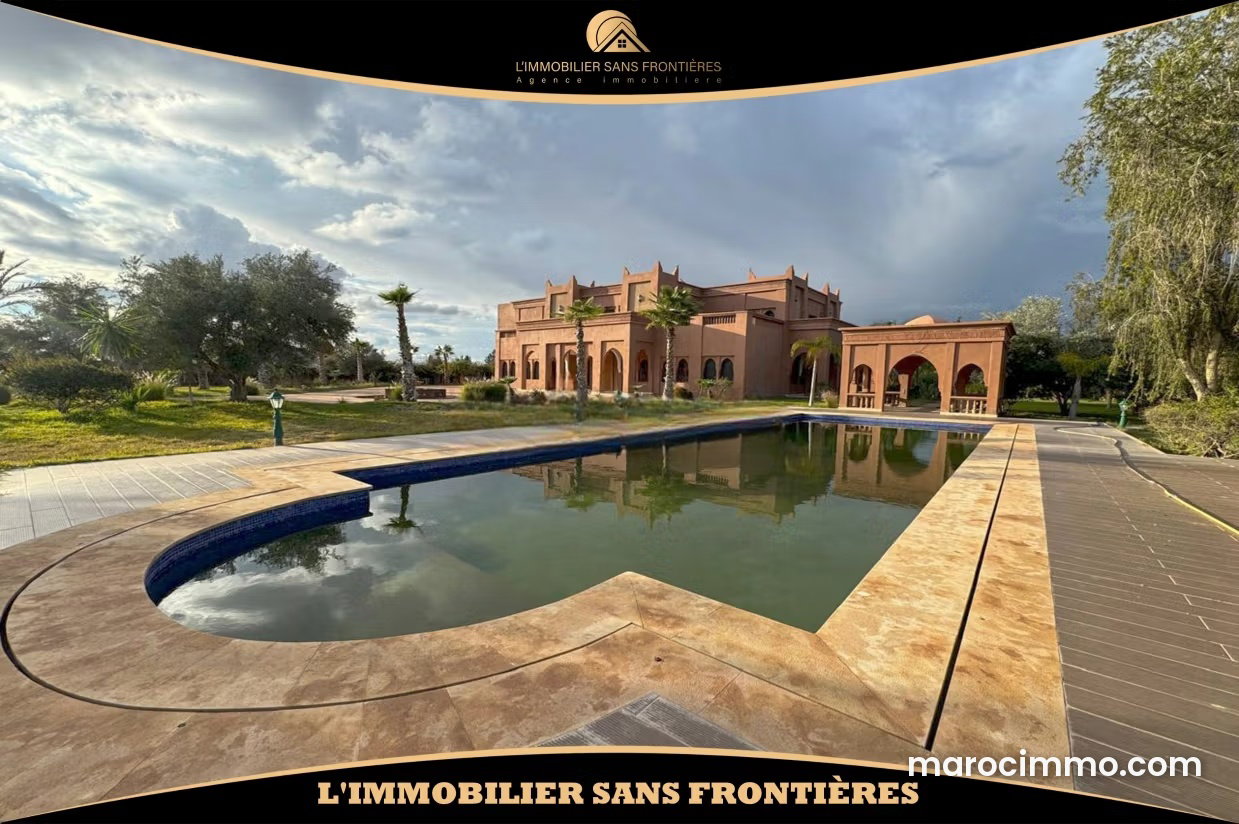1,000 sqm Villa on 1 Hectare, Tahanaoute Road, Marrakech — Marrakesh