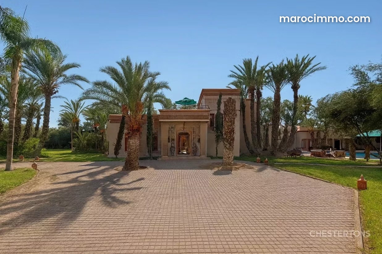 Villa 1500 m² sur parc d'un hectare, Palmeraie, Marrakech — Marrakech
