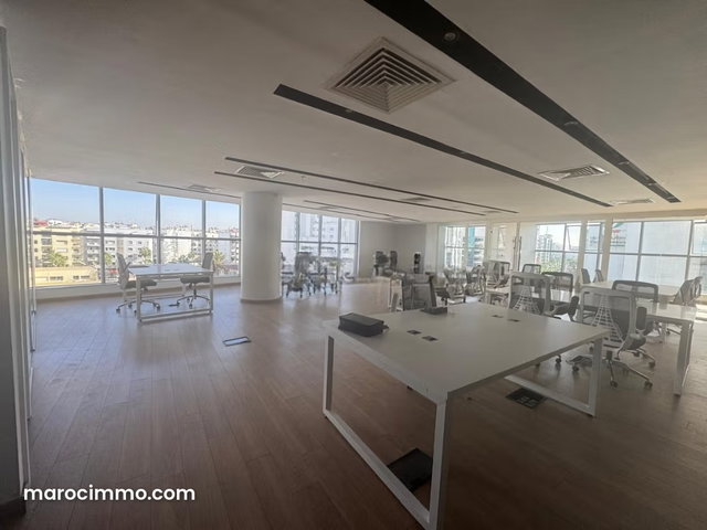 Bureau Prime 295 M² Aménagé Semi Meublé — 2