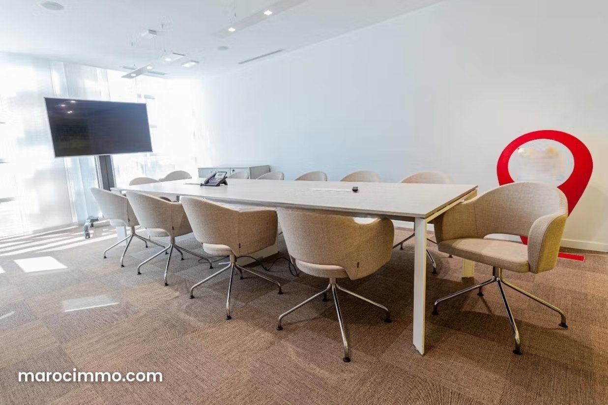 Bureau 1045 m² à louer Marina Casablanca, parking et terrasses — Casablanca